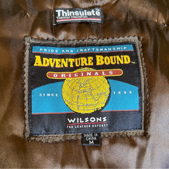 WILSONS Leather Size Medium Parka Adventure Bound Hood Thinsulate 3/4 Length NEW - Picture 14 of 16